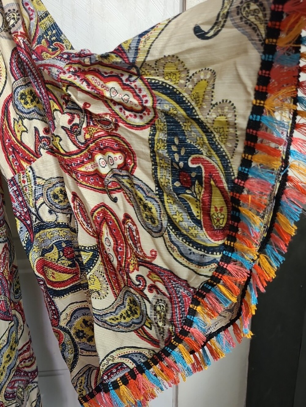 JODIFL Olive Paisley V-Neck Balloon Sleeve Tunic - Picture 5 of 15